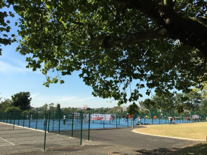 Volleyball and Basketball in Finsbury Park